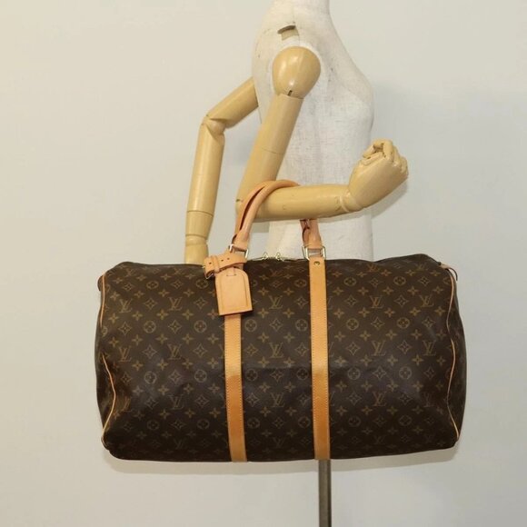LOUIS VUITTON Monogram Keepall 55 Boston Bag - Picture 1 of 16